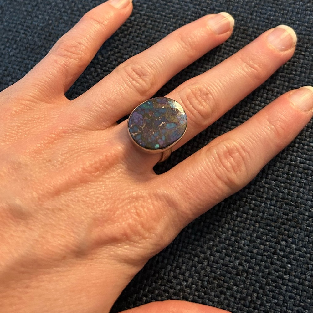 Sterling Silver and Lapis Ring